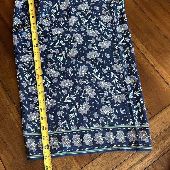 Max Studio Navy Floral Pull On Wide Leg Pants Size 2X NEW 98.00 - Picture 7 of 10